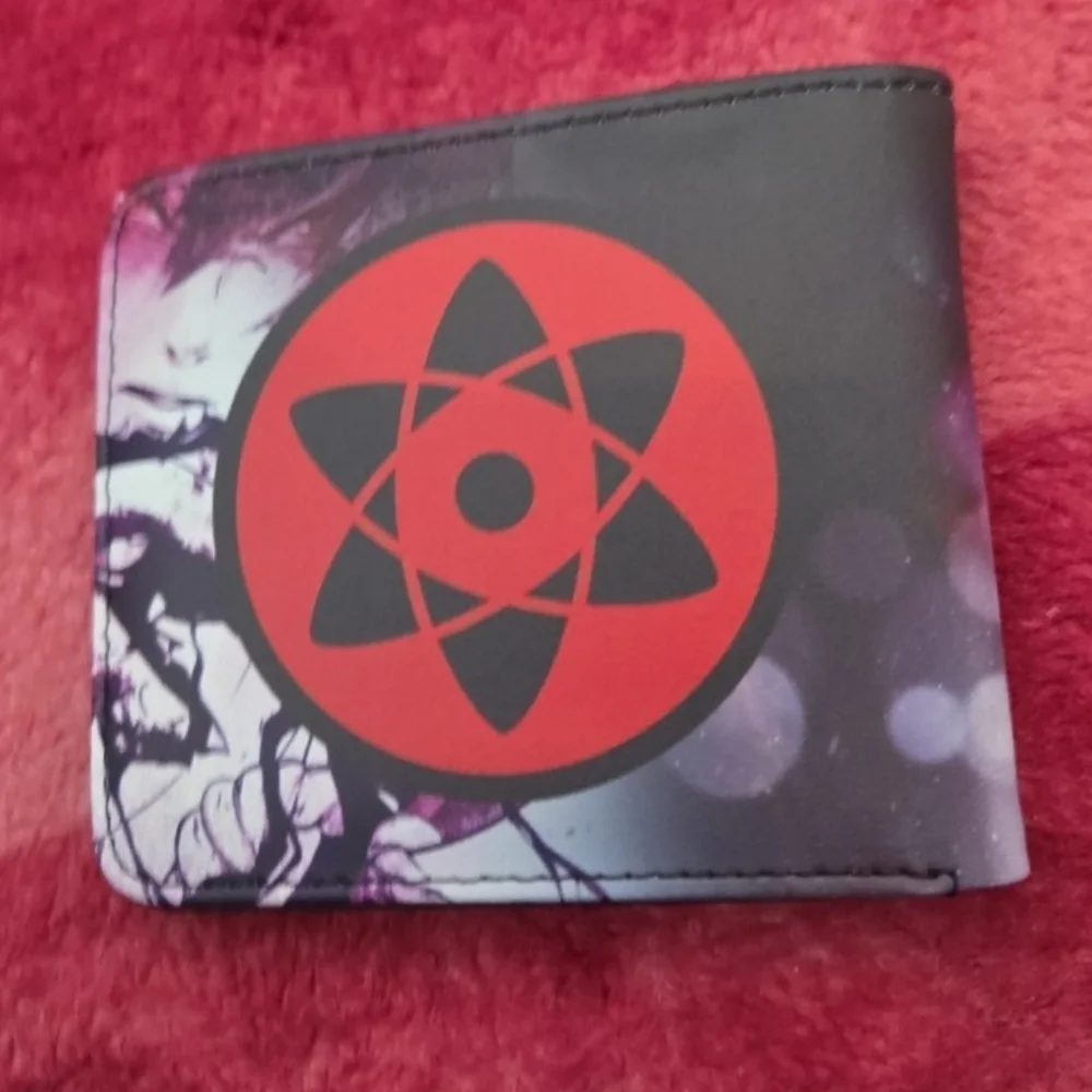 New Sasuke uchiha Naruto anime manga leather wallet